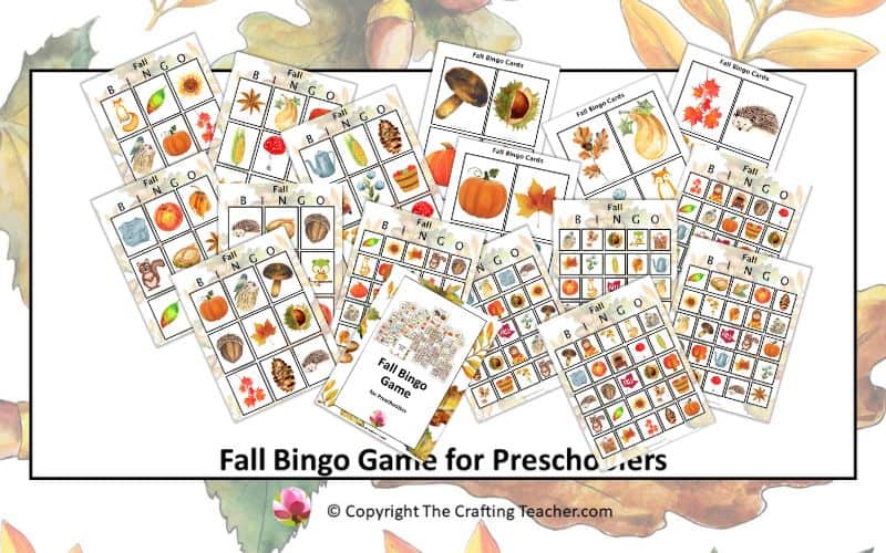 Fall Bingo Game for Preschoolers