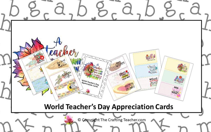 World Teacher's Day Appreciation Cards