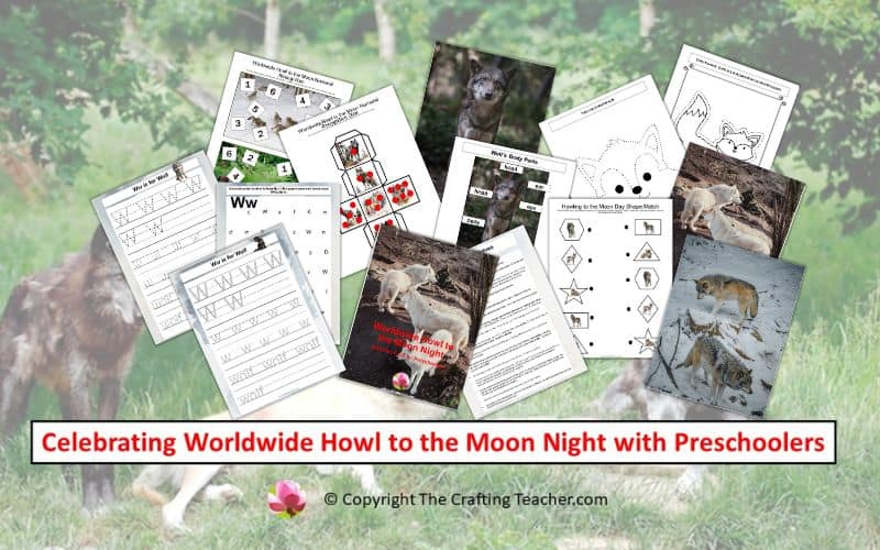 Celebrating Worldwide Howl to the Moon Night with Preschoolers
