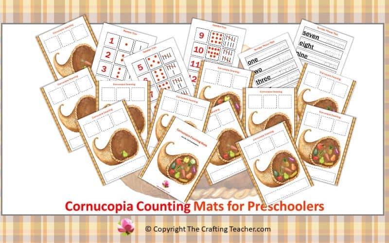 Cornucopia Counting Mats for Preschoolers