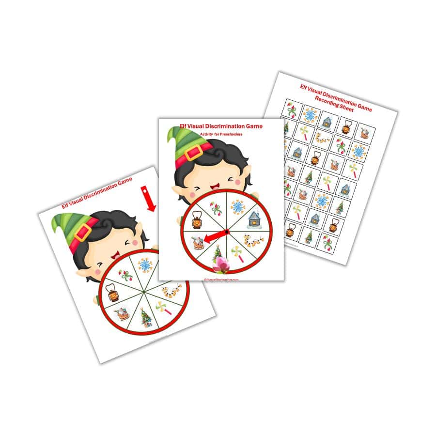 Elf Visual Discrimination Game for Preschoolers 