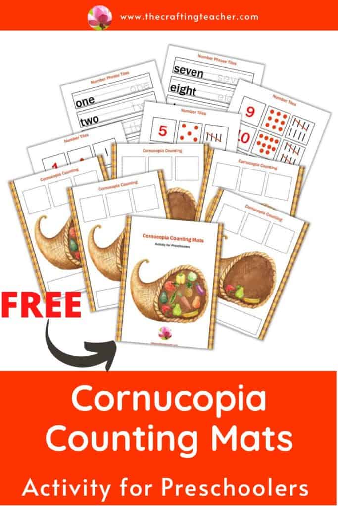 Cornucopia Counting Mats for Preschoolers