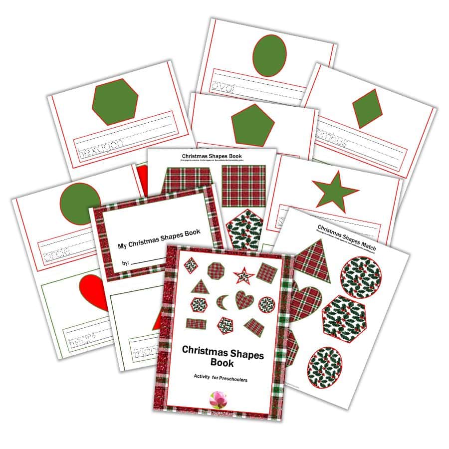 Christmas Shapes Book for Preschoolers 