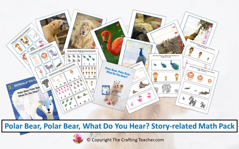 Polar Bear, Polar Bear, What Do You Hear? Story-related Math Pack for Preschoolers