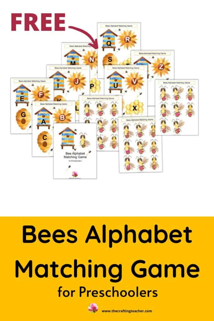 Bees Alphabet Matching Game 
