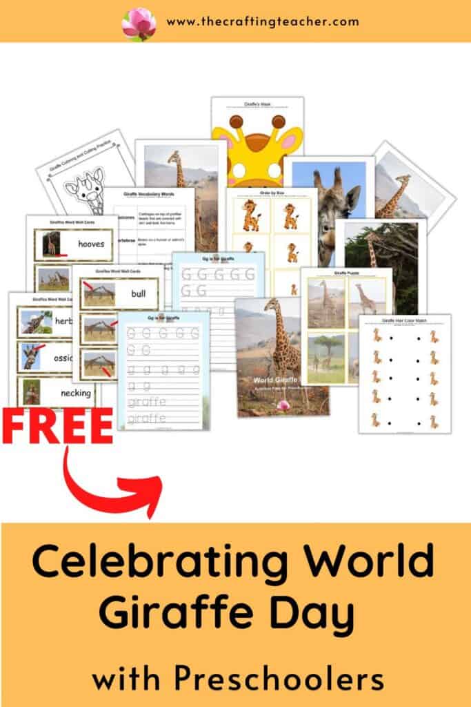 Celebrating World Giraffe Day with Preschoolers 