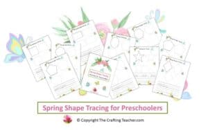 Spring Shape Tracing For Preschoolers