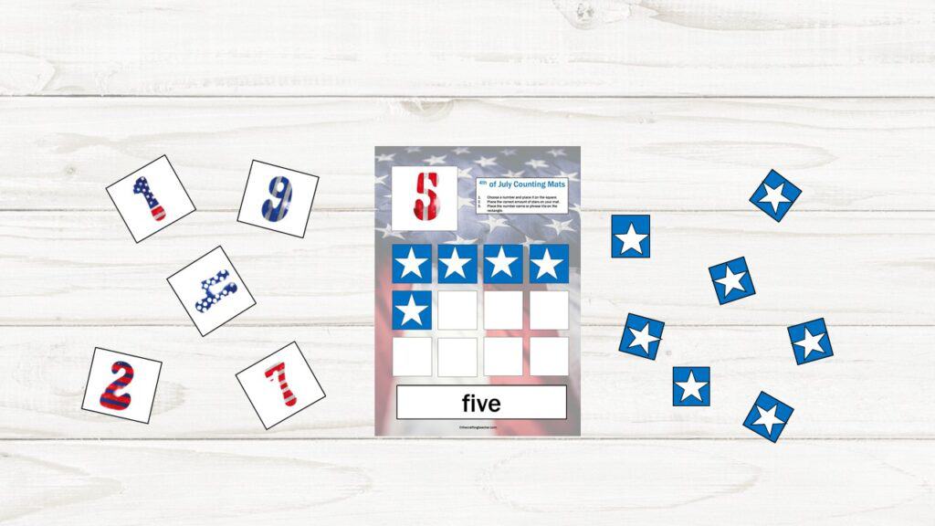 4th of July Counting Mats Sampler