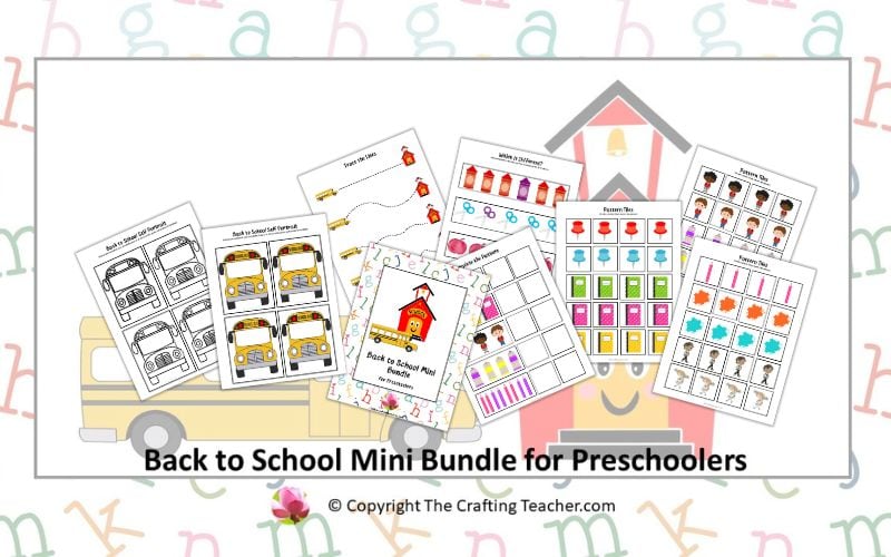 Back to School Mini Bundle For Preschoolers