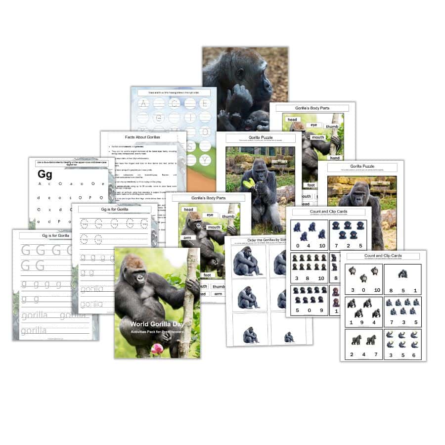 Celebrating World Gorilla Day with Preschoolers