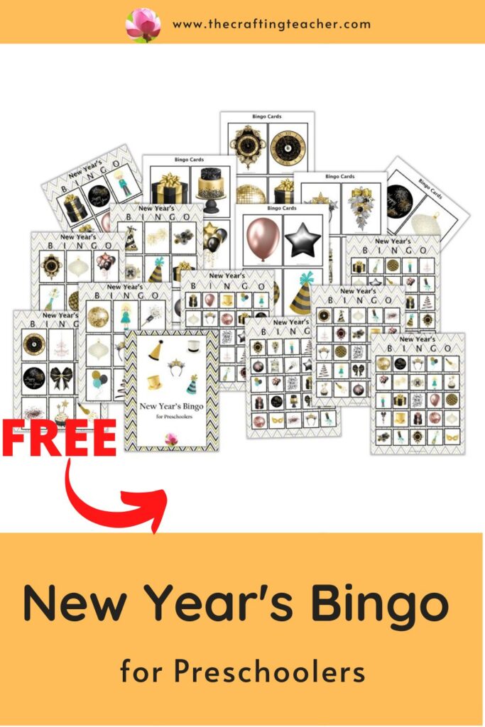 New Year's Bingo for Preschoolers 