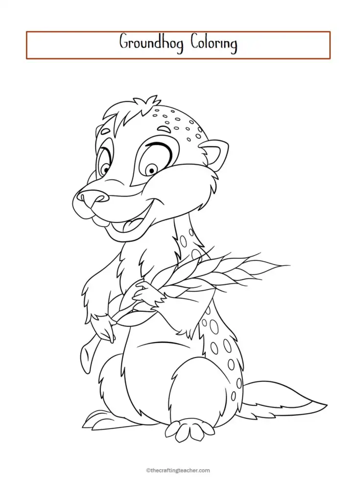 Groundhog Coloring