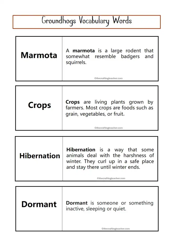 Vocabulary Words - page #2