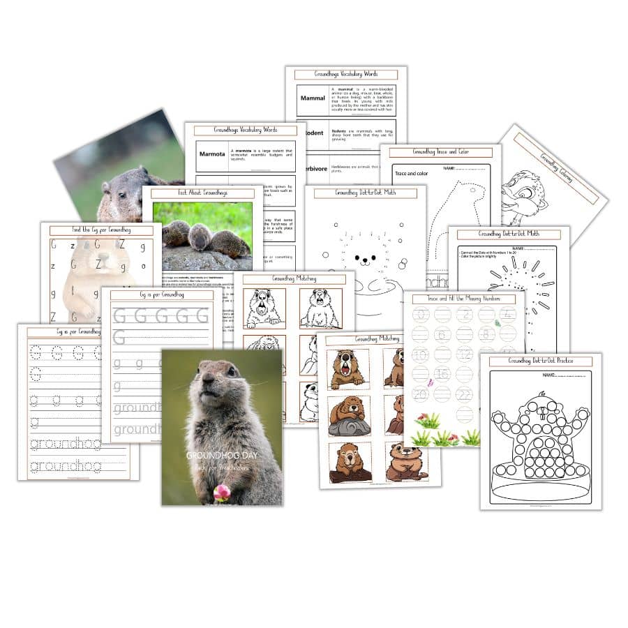 Groundhog Day Pack for Preschoolers