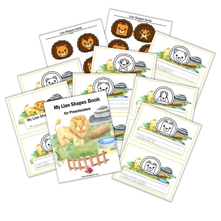 My Lion Shapes Book for Preschoolers