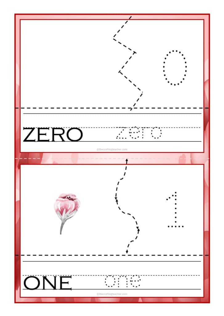 Valentine's Day Counting & Tracing Puzzles - Card #1