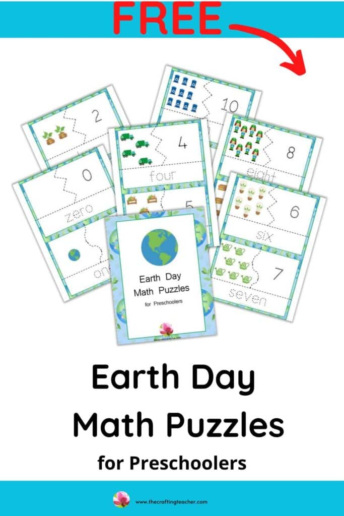 Earth Day Math Puzzles for Preschoolers 