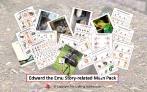 Edward the Emu Story-related Math Pack for Preschoolers