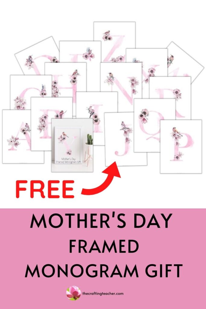 Mother's Day Frame Monogram