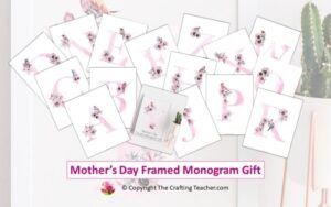 Mother's Day Framed Monogram Gift