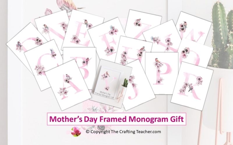 Mother's Day Framed Monogram Gift