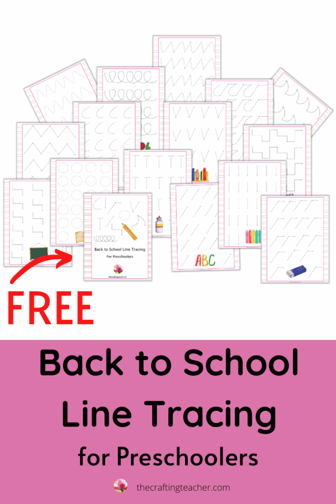 Back to School Line Tracing for Preschoolers