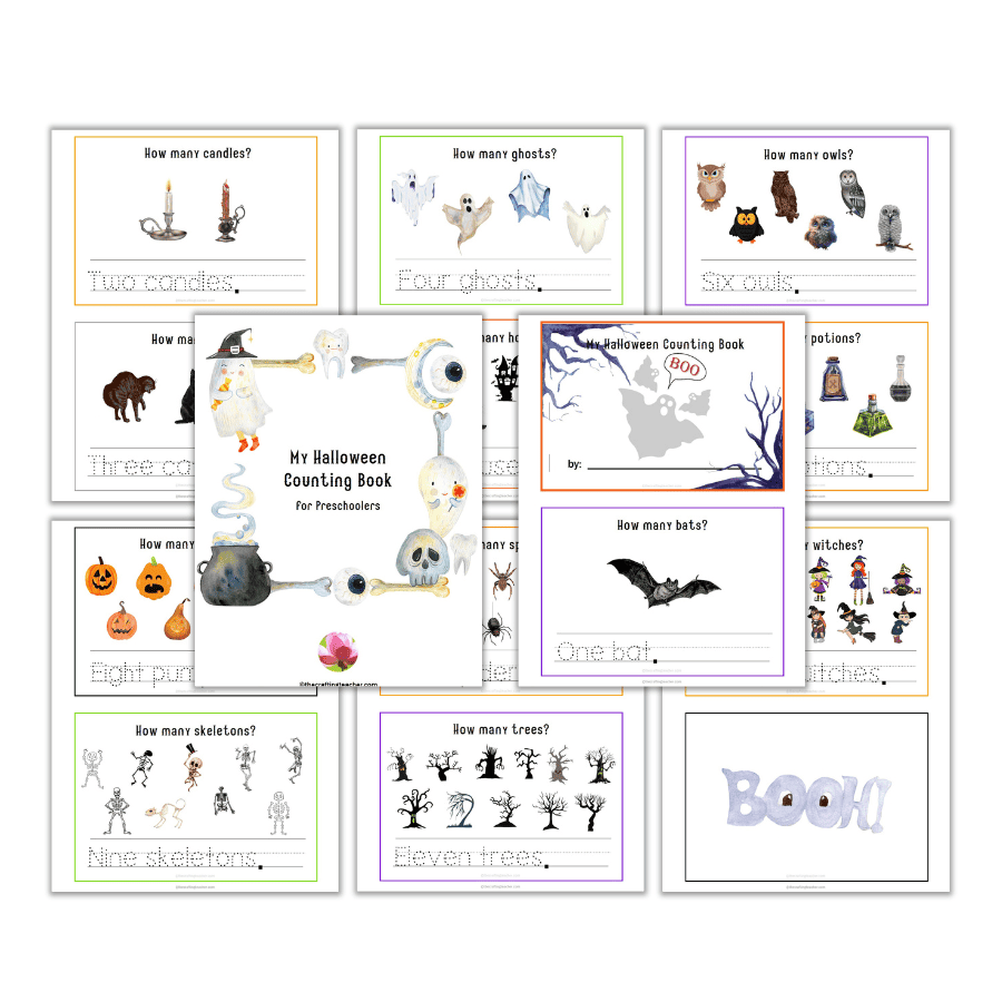 Halloween Counting Book for Preschoolers 