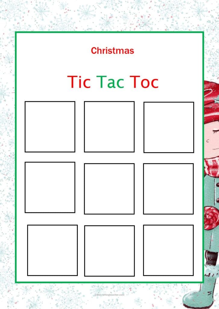 Christmas Tic-Tac-Tac Mat