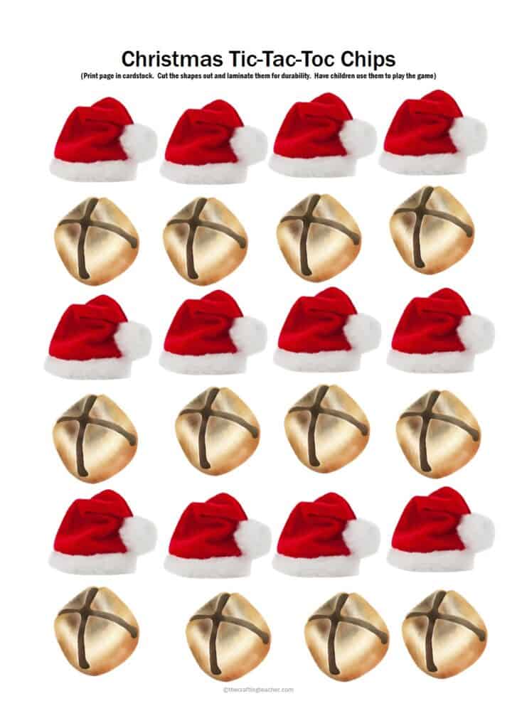 Christmas Tic-Tac-Tac Chips