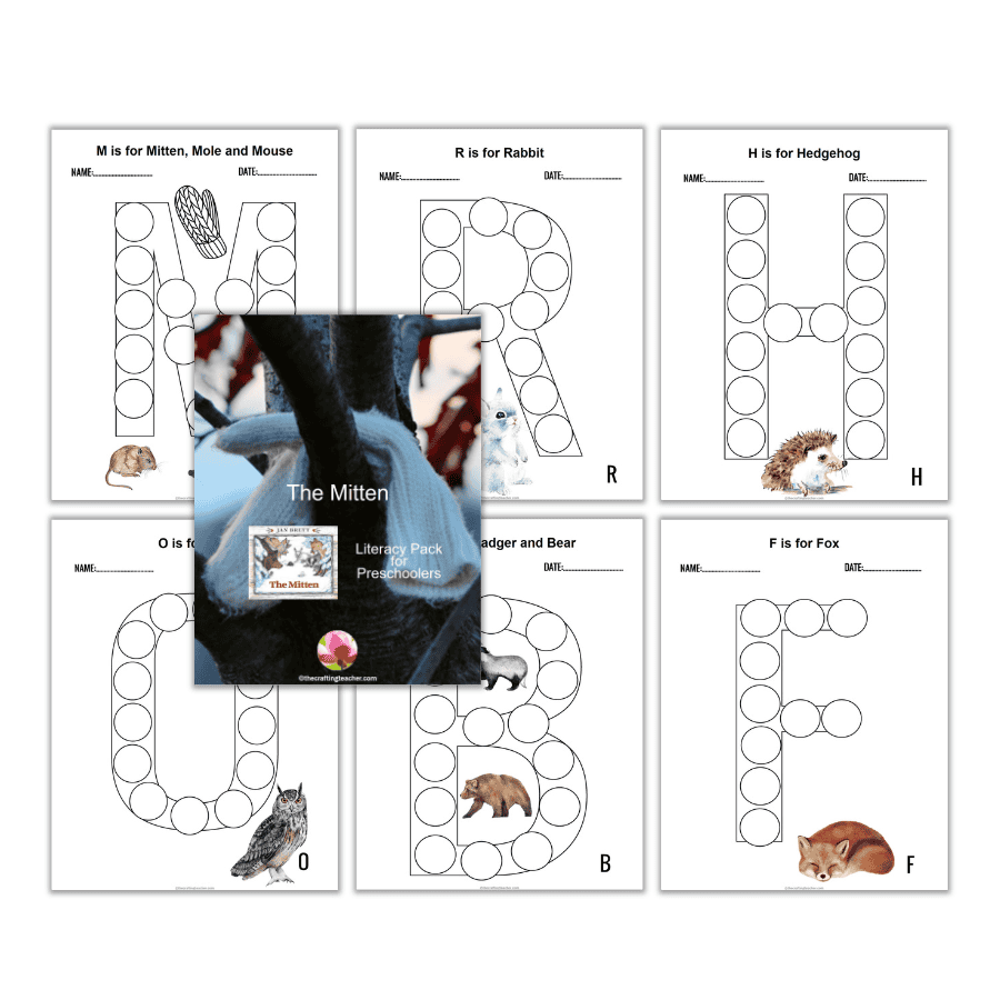 The Mitten Dot-to-Dot Letters