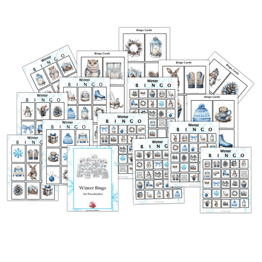 Winter Bingo for Preschoolers 
