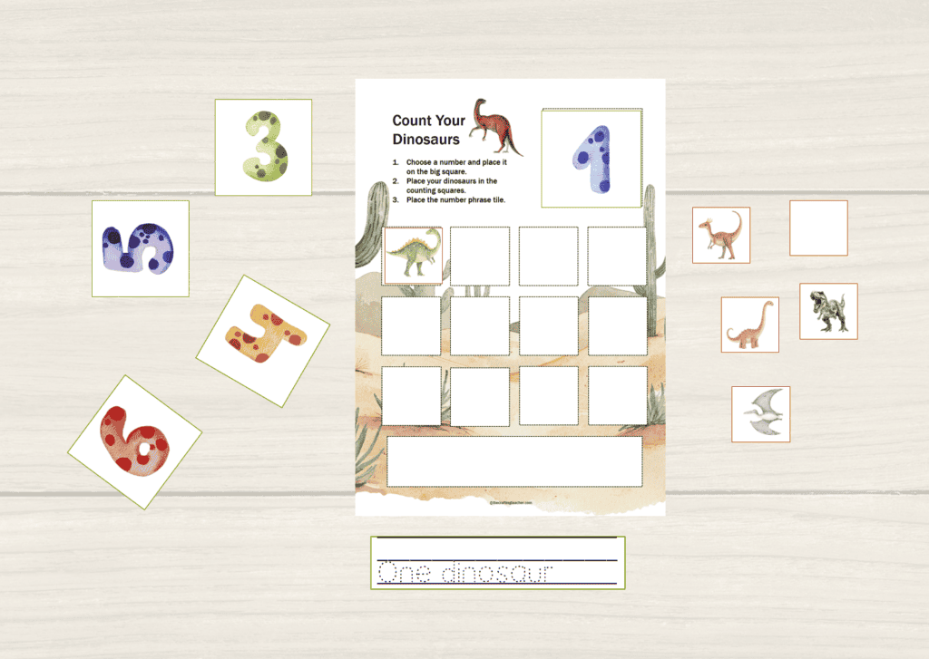 Dinosaur Counting Mats - Activity #5