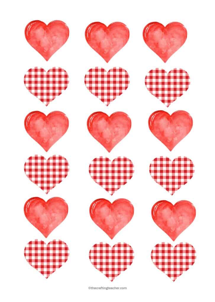 Valentine's Tic-Tac-Toc chips