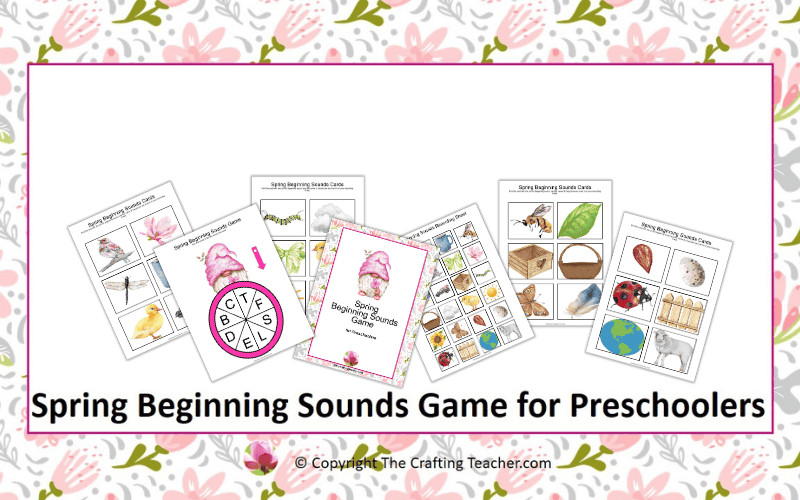 Spring Beginning Sounds Game for Preschoolers