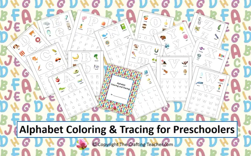 Alphabet Coloring & Tracing for Preschoolers