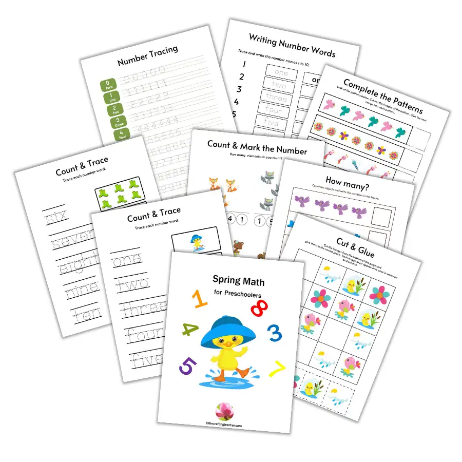 Spring Math for Preschoolers