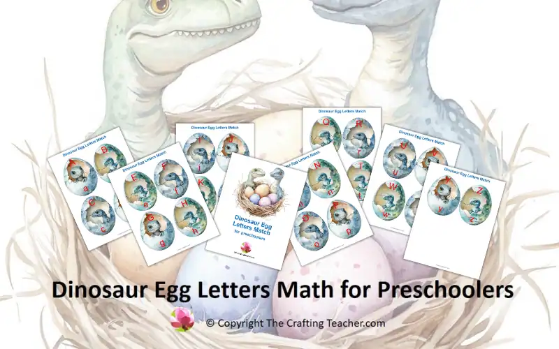 Dinosaur Egg Letters Match