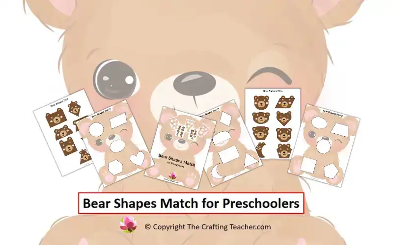 Bear Shapes Match for Preschoolers