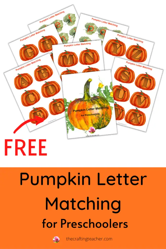 Pumpkin Letter Matching for Preschoolers 