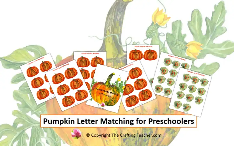 Pumpkin Letter Matching for Preschoolers