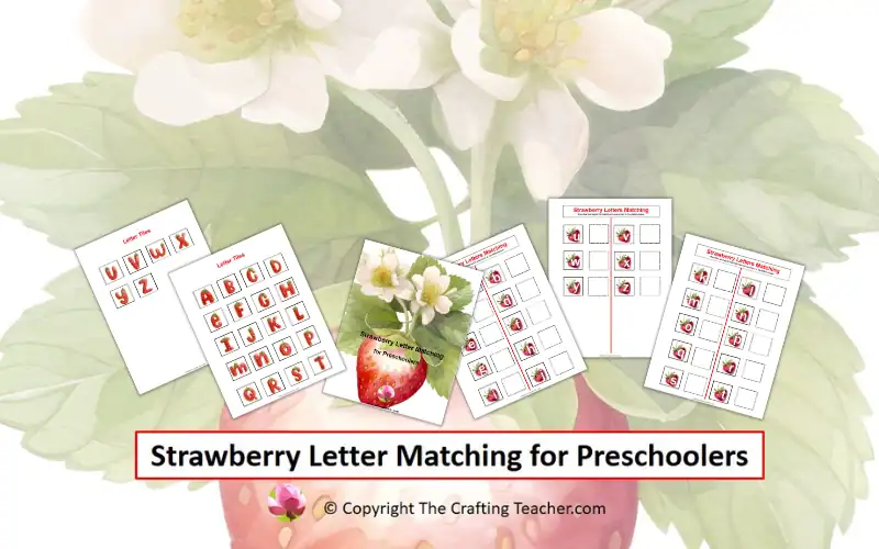 Strawberry Letter Matching for Preschoolers