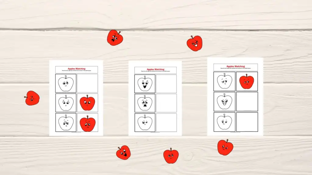 Apples Face Matching for Preschoolers