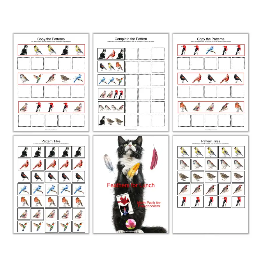 Feathers for Lunch Patterns