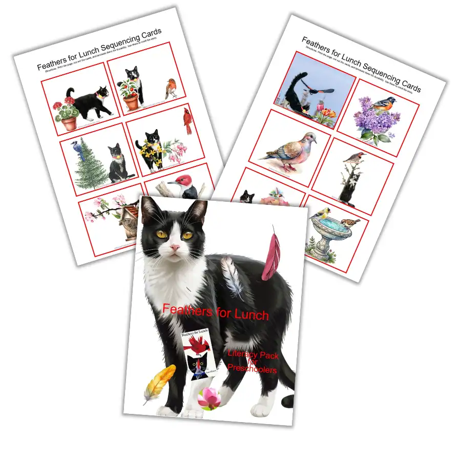 Feathers for Lunch Sequencing Cards