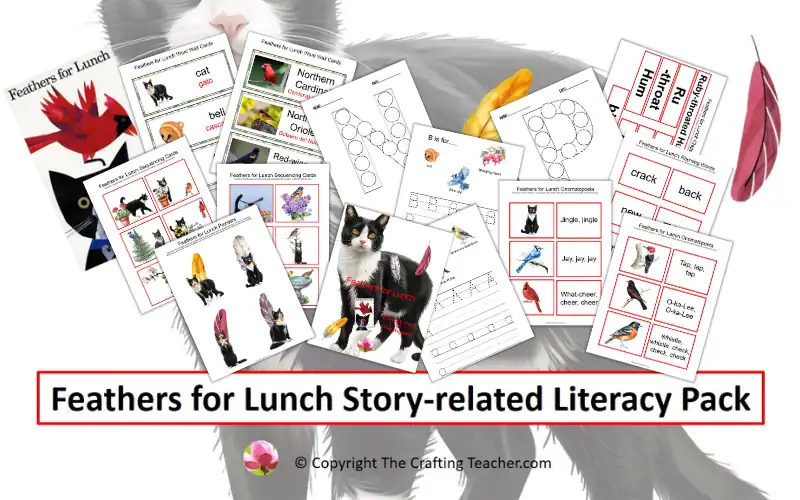 Feathers for Lunch Story-related Literacy Pack for Preschoolers