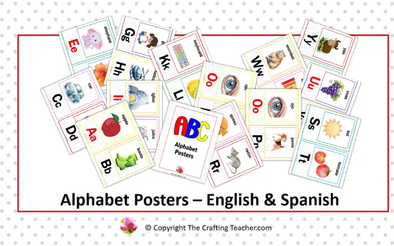 Alphabet Posters – English & Spanish